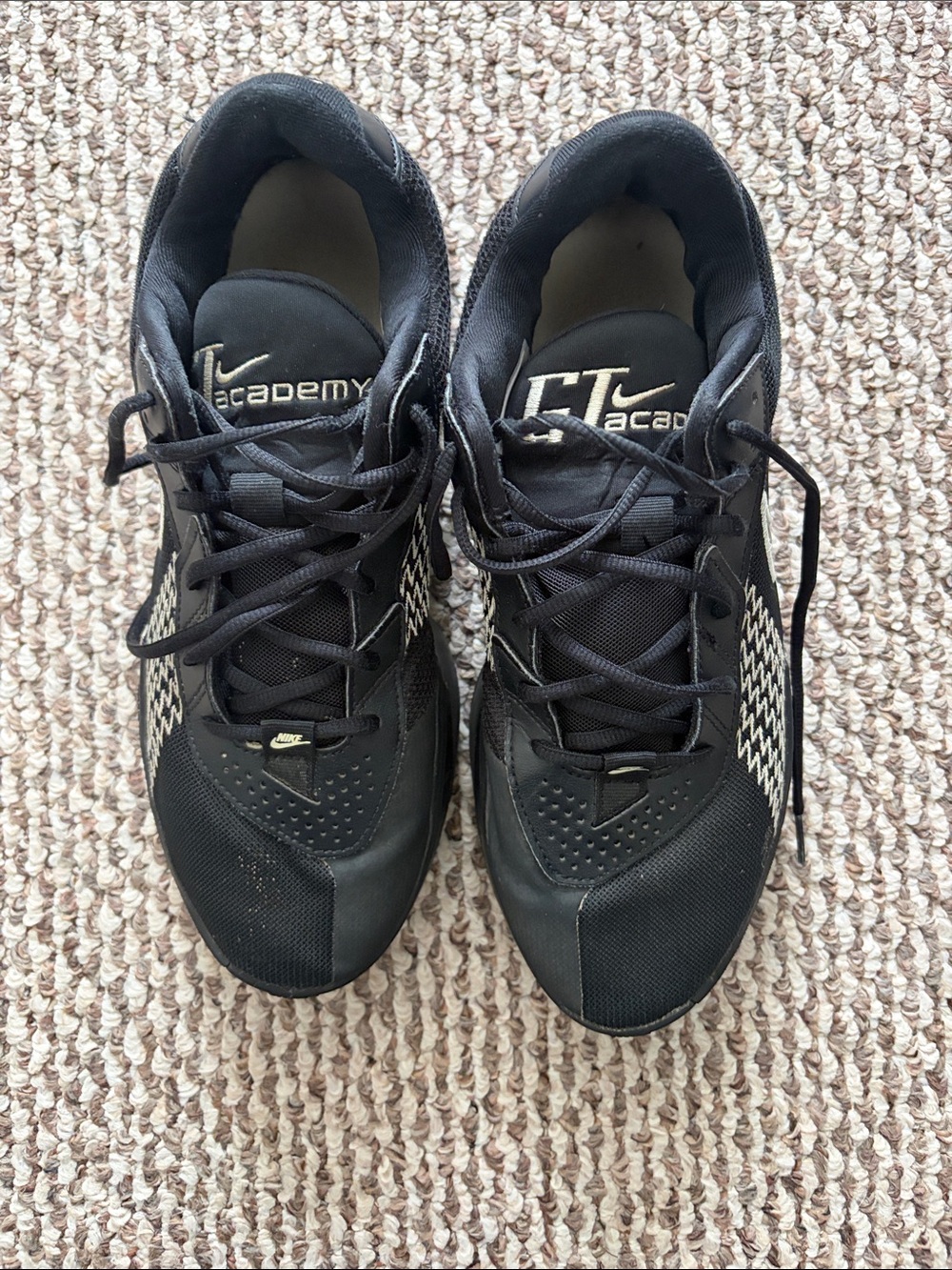 Nike Men’s GT Academy Black Sneakers.